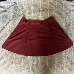 Dynamite Burgundy waffle skirt - lightly worn